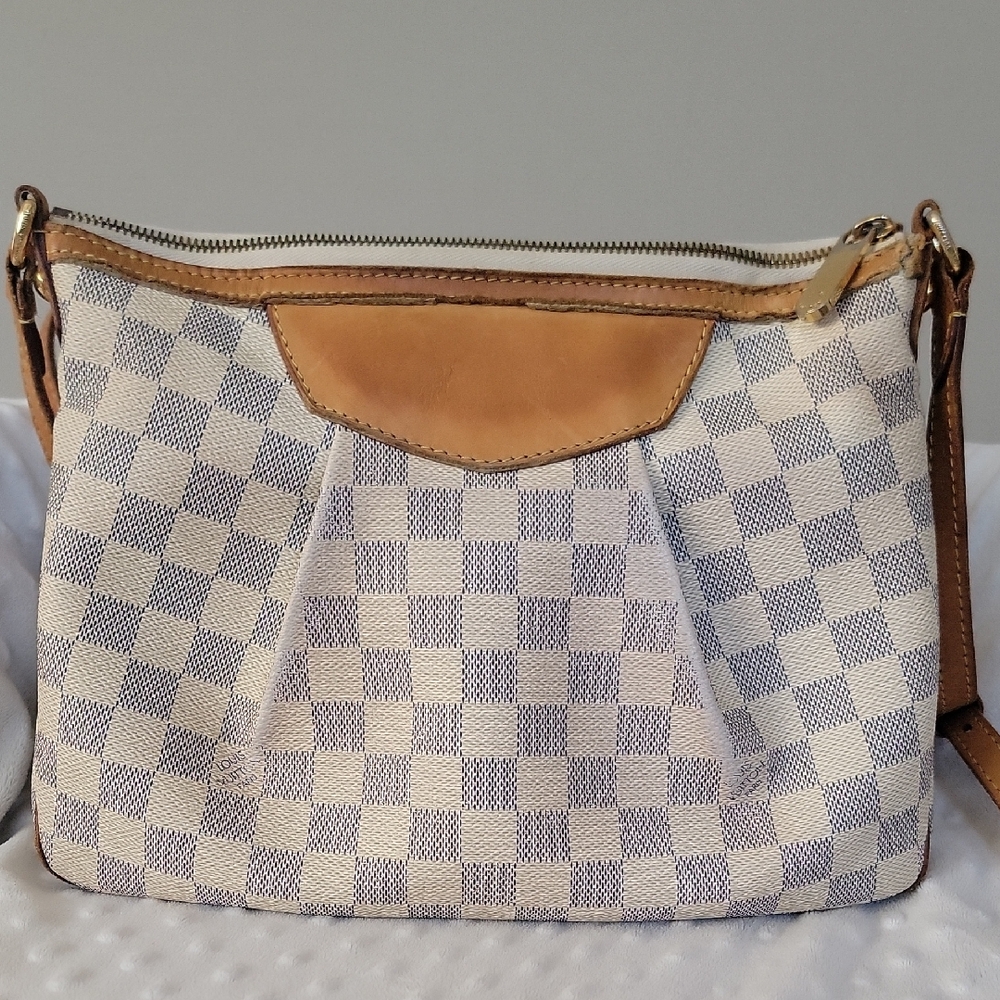 Louis Vuitton Siracusa PM Damier Azur Crossbody Bag